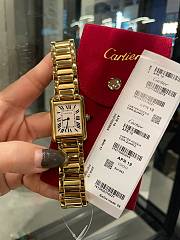 Fortok Cartier Tank Must Watch in Gold - 1