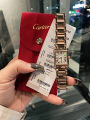 Fortok Cartier Tank Must Watch in Rose Gold - 1