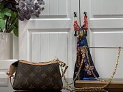 Fortok Louis Vuitton Mini Pochette Monogram Canvas Bag M40309 16.5x10x3cm - 4