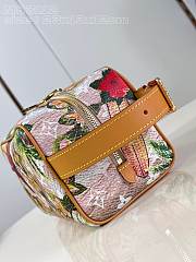 Fortok Louis Vuitton Locker Dopp Kit Toiletry Flower Silk Bag M83112 23x13x12cm  - 6