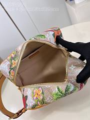 Fortok Louis Vuitton Locker Dopp Kit Toiletry Flower Silk Bag M83112 23x13x12cm  - 4