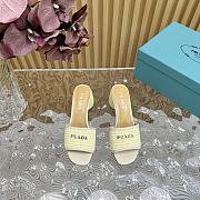 Fortok Prada 2024 Raffia Slippers White - 1