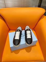 Fortok Prada Black Leather Low-Top Sneakers  - 1