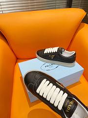 Fortok Prada Black Leather Low-Top Sneakers  - 4