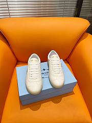 Fortok Prada White Leather Low-Top Sneakers - 1