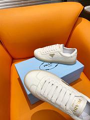 Fortok Prada White Leather Low-Top Sneakers - 5