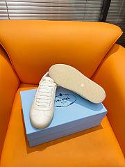 Fortok Prada White Leather Low-Top Sneakers - 3