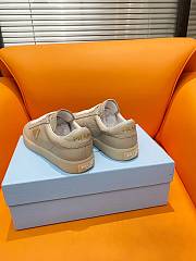 Fortok Prada Beige Leather Low-Top Sneakers - 6