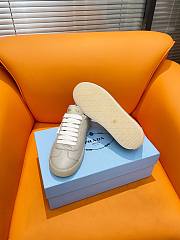 Fortok Prada Beige Leather Low-Top Sneakers - 2