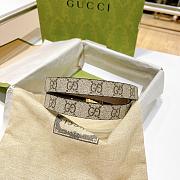 Fortok Gucci Double G Buckle Reversible Belt Brown  - 5