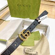 Fortok Gucci Double G Buckle Reversible Belt Black & Brown - 3