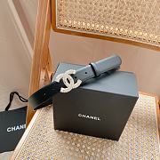 Fortok Chanel CC Vintage Black Gold Belt With Diamond Hardware - 5