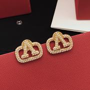 Fortok Valentino Earrings Studded With Diamonds VED0052 - 2