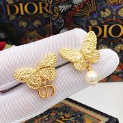 Fortok Dior Butterfly Earrings Gold DED0546 - 3