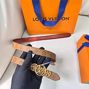 Fortok Louis Vuitton Circle Prime Reversible Belt Light Brown - 6