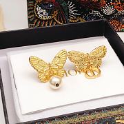 Fortok Dior Butterfly Earrings Gold DED0546 - 2