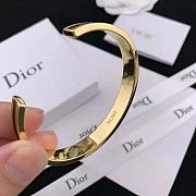 Fortok Dior Code Bangle Gold-Finish Metal and White Lacquer - 4