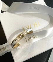 Fortok Dior Code Bangle Gold-Finish Metal and White Lacquer - 2