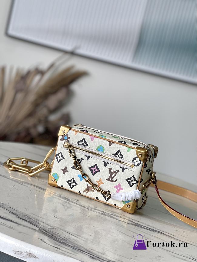 Fortok Louis Vuitton Mini Soft Trunk Monogram Craggy Coated Canvas M25132 18.5×13×8cm - 1