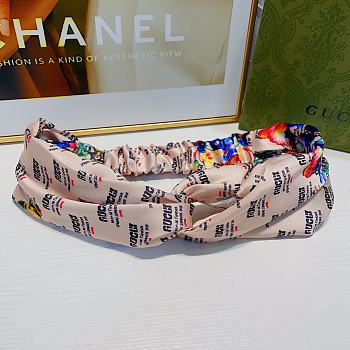 Fortok Gucci Invite and Flowers-print Silk Headband