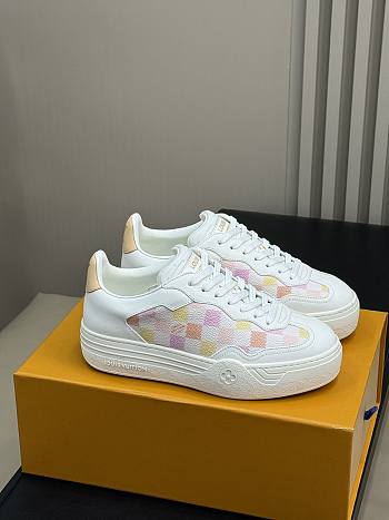 Fortok Louis Vuitton Groovy Sneakers Peach