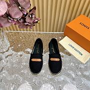 Fortok Louis Vuitton Helios Flat Espadrille Black Denim - 1