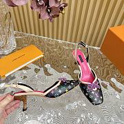 Fortok Louis Vuitton Black Multicolored Monogram Canvas Mule Pumps - 3