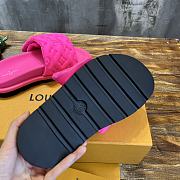 Fortok Louis Vuitton Pool Pillow Flat Comfort Mule Sandals Pink - 2