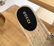 Fortok Gucci Pilar Espadrille Sandals in Black - 6