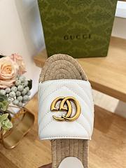 Fortok Gucci Pilar Espadrille Sandals in White - 2