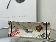 Fortok Dior Book Tote Embroidery Fantastic Beasts White Multicolored 36x27.5x16.5cm - 5