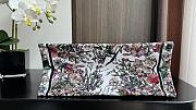 Fortok Dior Book Tote 4 Seasons Spring Sun Embroidery Ecru Multicolored 36x27.5x16.5cm - 2