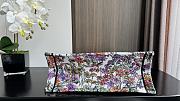 Fortok Dior Book Tote 4 Seasons Summer Sun Embroidery Ecru Multicolored 36x27.5x16.5cm - 4