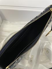 Fortok Dior Rodeo Saddle Pouch Blue Dior Oblique Jacquard Canvas 20x15x4cm  - 6