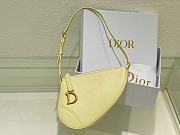 Fortok Dior Rodeo Saddle Pouch in Yellow 20x15x4cm - 1