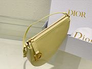 Fortok Dior Rodeo Saddle Pouch in Yellow 20x15x4cm - 2