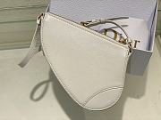 Fortok Dior Rodeo Saddle Pouch in White 20x15x4cm - 3