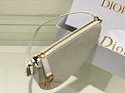 Fortok Dior Rodeo Saddle Pouch in White 20x15x4cm - 2