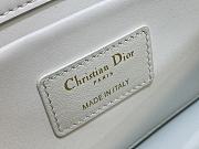 Fortok Dior 30 Montaigne East-West Bag with Chain White Calfskin 21x6x12cm - 2
