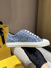 Fortok Fendi Domino Sneakers in Blue - 3
