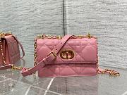 Fortok Dior Miss Caro Handbag in Pink 17.3×13×7.5cm - 1