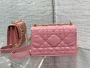 Fortok Dior Miss Caro Handbag in Pink 17.3×13×7.5cm - 6