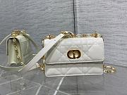 Fortok Dior Miss Caro Handbag in White 17.3×13×7.5cm - 1