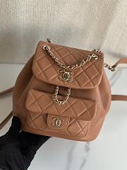 Fortok Chanel Duma Backpack in Beige 18x18x12cm - 1