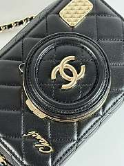 Fortok Chanel 24S Camera Bag Black 11.5x16x6cm - 5