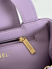 Fortok Chanel 24P Kelly Bag Purple 19x13x7cm  - 2