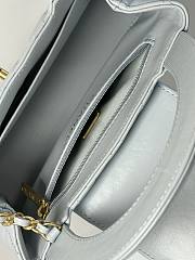 Fortok Chanel 24P Kelly Bag Light Blue 19x13x7cm - 2