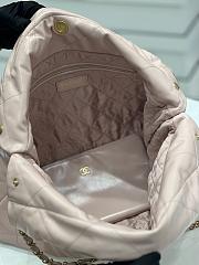 Fortok Chanel 22 Shiny Calfskin Bag Light Pink 35cm - 5