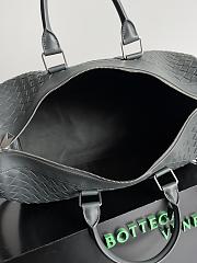 Fortok Bottega Veneta Medium Intrecciato Duffle Bag Black 50x27x24cm - 6