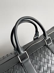 Fortok Bottega Veneta Medium Intrecciato Duffle Bag Black 50x27x24cm - 5